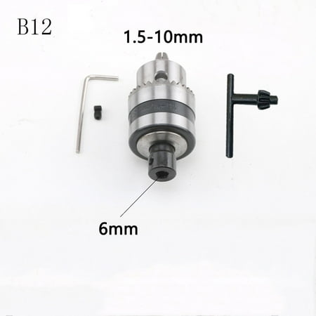 

Leke B12 Drill Chuck With Wrench Clamping Range 1.5-10mm CNC Machine Convert Adapter
