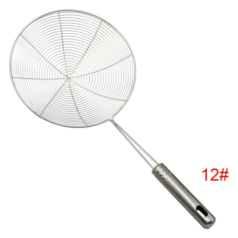 Aettechgd Steel Spider Strainer Skimmer Ladle, Strainer Spider Skimmers for  Kitchen Cooking and Frying, Premium Strainer Spoon with Long Handle Double