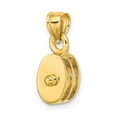 thumbnail image 5 of Auriga Fine Jewelry 10K Yellow Gold Polished 3-D Moveable Pulley Charm for Women (L-17.7 mm, W-10.55 mm), 5 of 7
