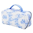 thumbnail image 5 of Cosmetic Bag for Travel and Makeup, Cosmetic Bag for Women Zipper Pouch Travel Cosmetic Organizer Travel Bags-Blue, 5 of 6
