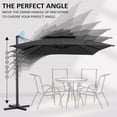 thumbnail image 3 of Pellebant 9' X 11' Patio Umbrella Outdoor Rectangle Umbrella Large Cantilever Umbrella Windproof Offset Heavy Duty Sun for Garden Deck Pool Patio, 3 of 8