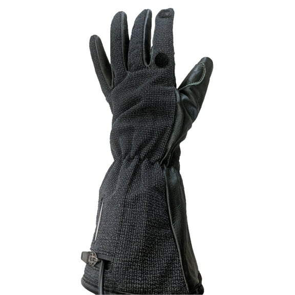 California Heat Unisex 7V Outdoor Pro Black Gloves in Large Size