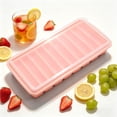 thumbnail image 2 of SUYOLL Long Rectangular Ice Stick Tray Silicone Mold With Lid For Narrow Mouth Bottles Easy Release Reusable Flexible Pink, 2 of 7