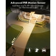 thumbnail image 3 of VIANIS Motion Sensor Outdoor Lights, Outside Wall Lights Black with Gold Trim, Waterproof Dusk to Dawn Outdoor Lighting, Exterior Lighting Fixtures for House, Patio, 2 Pack 16.4" H, 3 of 10