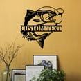 thumbnail image 2 of Custom Salmon Fish Metal Wall Art, Personalized Salmon Fish Name Sign Decoration For Room, Salmon Fishing Home Decor, 2 of 6