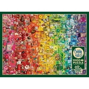 Cobble Hill 1000 Piece Puzzle: قوس قزح ملون - ملصق مرجعي متضمن ، بانوراما عالية الجودة ، صديقة للأرض