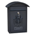 thumbnail image 2 of jifeng Boîte aux Lettres Murale Verrouillable 10x4x14 Pieds' Porte Décorative Style Rétro Noir, 2 of 8