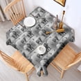 thumbnail image 2 of Gray Highland Cow Bird Pattern Square Tablecloth,Waterproof Square Table Cover,Wipeable Spillproof Washable Table Cover for Home Kitchen Party Decor 60"x60"(152x152cm), 2 of 6