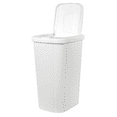 thumbnail image 4 of Hefty 13.3 Gallon Touch Top Trash Can with Spring Loaded Lid, 4 Pack, White, 4 of 8