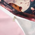 thumbnail image 4 of Erosebridal Boys Girls Cartoon Capybara Floral Sakura Duvet Cover Set,Kids Japanese Style Bedding Full,3-Piece,No Comforter,Pink Reversible, 4 of 6