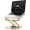 Alluvial Gold, variant on Adjustable Laptop Stand, Computer Stand with 360 Rotating Base, Ergonomic Laptop Riser Mount for Desk Foldable Protable Computer Desk Fits with MacBook Pro Air (10-16") - Black