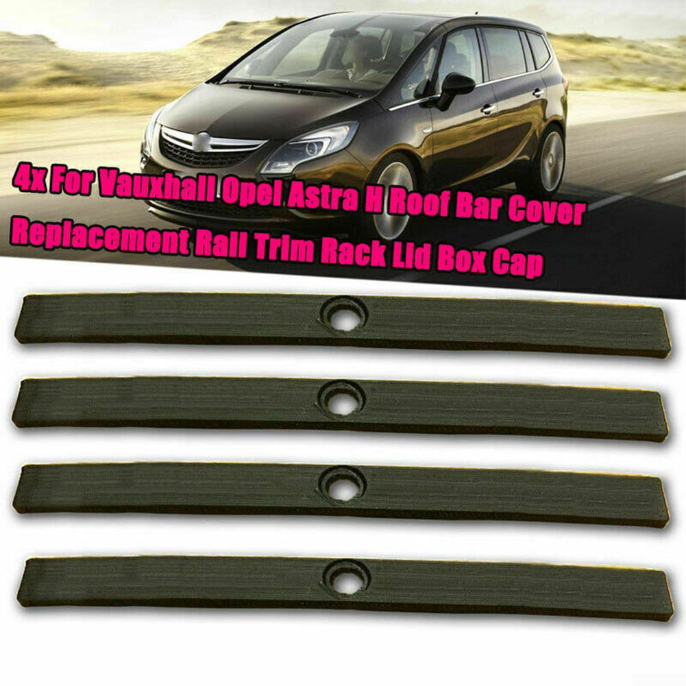 4pcs Vauxhall Opel Astra H Roof Rail Cover Replacement Trim Rack INC Bolts Screw