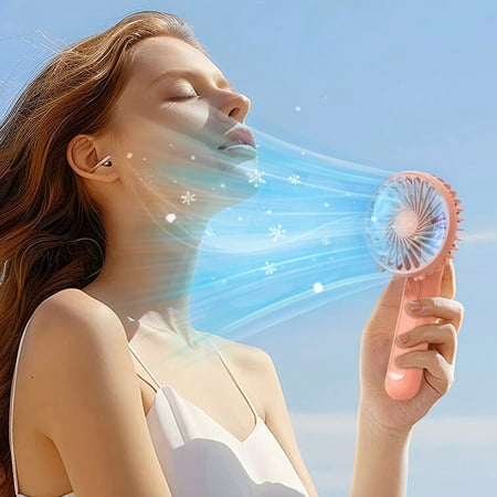 

Quinlirra Folding Rotatable Handheld Fan Rechargeable 3-Speed High Wind Power Convenient Outdoor Usb Fan Event Gift Portable Air Conditioners Portable Fan For Travel Fan For Bedroom Quiet