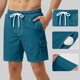 thumbnail image 4 of Pantalones Cortos para Hombre de Cintura Elástica con Bolsillos Secado Rápido Multi Bolsillo Pantalones de Natación Playa, 4 of 5