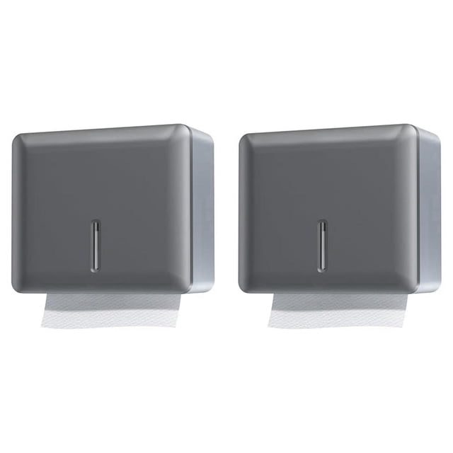 2X Dispensador de Toallas de Mano para Montaje en Pared BañO Comercial Soporte para Toallas de Mano de Papel Plegable MúLtiple