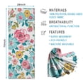 thumbnail image 2 of Pioneer Flower Floral Print Pattern Hot Yoga Mat Towel Non Slip for Hot Yoga - Quick-Drying Yoga Mat Cover with 4 Corner Pockets with Travel Bag - Hot Yoga Towel Non Slip 74"x26", 2 of 6