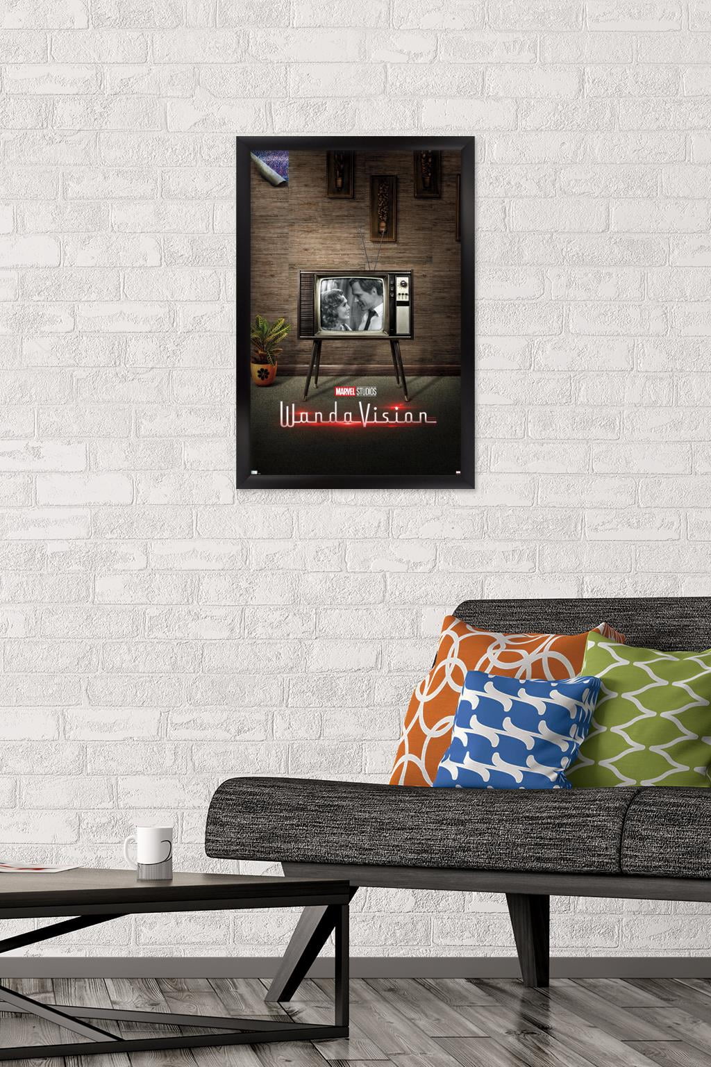 Marvel WandaVision - 50's One Sheet Wall Poster, 14.725" x 22.375", Framed