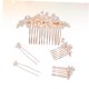 thumbnail image 3 of unbranded 5Ud Peines De Oro Rosa Para Novia Ideal Para Bodas Y Celebraciones, 3 of 8