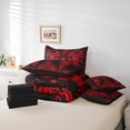 thumbnail image 5 of YST Red Damask 7-Piece Comforter Set, Queen – Antique Victorian Gothic Style, 5 of 5