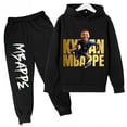 thumbnail image 3 of 2024 Ropa para niños CALIENTE Conjunto de sudadera con capucha para niños más pantalones de sudadera Conjunto de 2 piezas para niños y niñas Mbappe Avatar Estampado Bebé Niña, 3 of 4