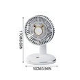 thumbnail image 4 of ICQOVD Personal Cooling Fan Usb Rechargeable Round Base Desktop Fan Portable Cooling Fan for Outdoor Gift Use Misting Spray Function, 4 of 6