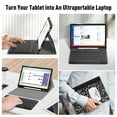 thumbnail image 6 of Fintie Keyboard Case for Samsung Galaxy Tab S10 Lite/ S10 FE/ S9 FE 5G 10.9 Inch/Tab S9 11 Inch with S Pen Holder, Slim Stand Cover Detachable Wireless Bluetooth Keyboard, Composition Book, 6 of 9