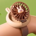 thumbnail image 4 of Inteprter Correa de anillo de silicona para niños, bonito reloj para mascotas, ventilador, carga USB, tres niveles de viento, luz de Electrodomésticos Ovejita (rosa), 4 of 6