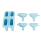 thumbnail image 2 of Molde de helado de silicona práctico portátil DIY Ice Pop Maker con 50 palos para el hogar azul, 2 of 5