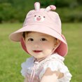 thumbnail image 6 of Toddler Sun Hat For Outdoor Activities 50+ Protect Lightweight Polyester Fabric Breathable Design Adjustable Fit For Beach, 6 of 9