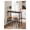 Ebony Black, variant on XX Bar Table, Narrow Long Bar Table, Kitchen Dining Table, High Pub Table, Sturdy Metal Frame, Industrial Design
