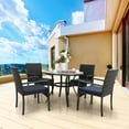thumbnail image 6 of Sophia & William Outdoor Metal Round Dining Table for 4 Chairs, 6 of 7
