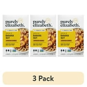 (3 pack) Purely Elizabeth Superfood Oatmeal, Banana Nut, Gluten-Free, 1.52 oz, 6 Packets