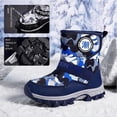 thumbnail image 4 of XXWXYD Baby Boots Girls Boys Snow Boots Outdoor Warm Comfortable Non Slip Mid Calf Padded Small Big Kids Winter Shoes for Fashion Breathable Classic Shoe(6-7 Years,Blue), 4 of 6