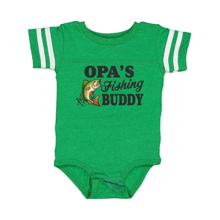 

Inktastic Opa s Fishing Buddy Gift Baby Boy Bodysuit