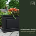 thumbnail image 6 of Mayne Nantucket 36" x 16" x 24" Rectangular White Self Watering Plastic Planter, 6 of 16