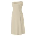 thumbnail image 2 of Robe Longue Maxi Bohème pour Femmes, Décontractée, Sans Manches, Robe Longue, Robes d'Été de Plage pour Dames, 2 of 8