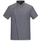 thumbnail image 1 of Uniforme de chef Delantal de cocina de manga corta de verano con bolsillos delanteros Trajes Carnicero Servidor Ropa Suministros para el hogar Absorbedores de humedad Gris L Advancent LF000327-09, 1 of 7