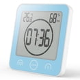 thumbnail image 1 of Reloj de pared electrónico para baño, reloj de pared con cuenta regresiva de temperatura y humedad MFZFUKR BST3003411-4, 1 of 5