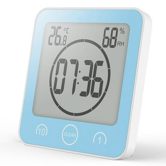 Bathroom electronic wall clock Temperature and humidity countdown wall clock