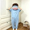 thumbnail image 5 of Silly Big Mouth Onesie, Funny One Piece Jumpsuit with Character Headpiece and Pocket, Halloween Cosplay Sleepwear Hoodie, 5 of 5