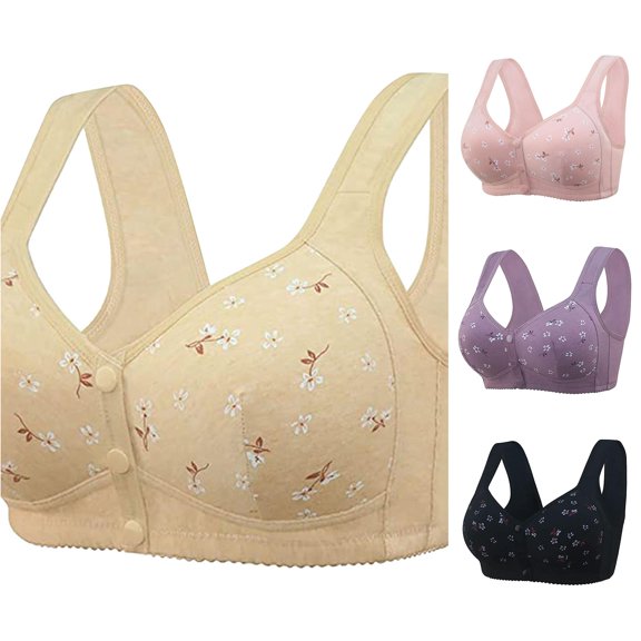 Xiaoxatg Bras for Women Full Coverage Lace Gathered Bra Straps Cup Underwear no Underwire with Soft Breathable Comfort Beige XXXXXL