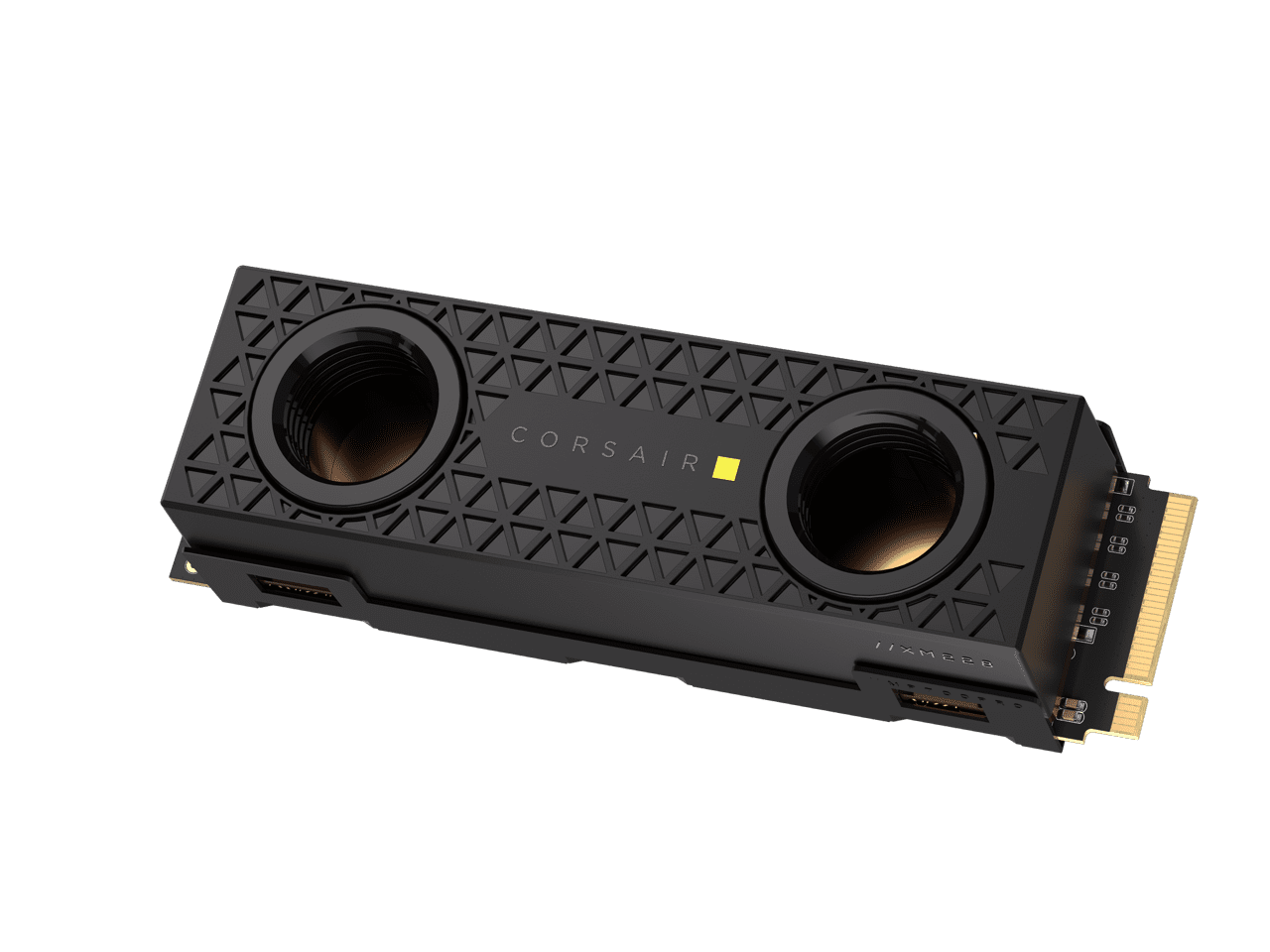 CORSAIR MP700 PRO Hydro X Series 2TB PCIe Gen5 x4 NVMe 2.0 M.2 SSD – High-Density TLC NAND – Pre-installed Water Block – M.2 2280 CSSD-F2000GBMP700PHX – DirectStorage Compatible  – Up to 12,400MB/sec