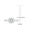 thumbnail image 3 of 1.75 Carat (ctw) Lab-Created Three-Stone Moissanite Engagement Ring in Sterling Silver, 3 of 4