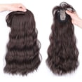 thumbnail image 3 of Water Wavy Wool Curl Long Curl Hair Cover Supplement Top Hair Patch for Effortless Style and Volume, 3 of 4