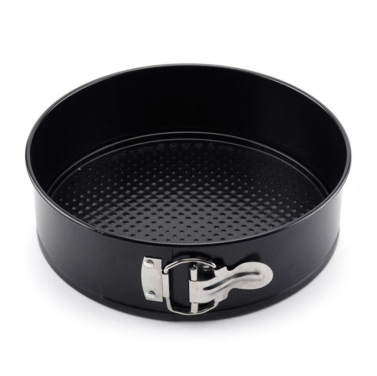 1PC 7 inch Cake Molds Round Cake Pan Kitchenware Round Shaped Springform Toast Cake Bakeware Pan Baking Mold Mould Removable , Black