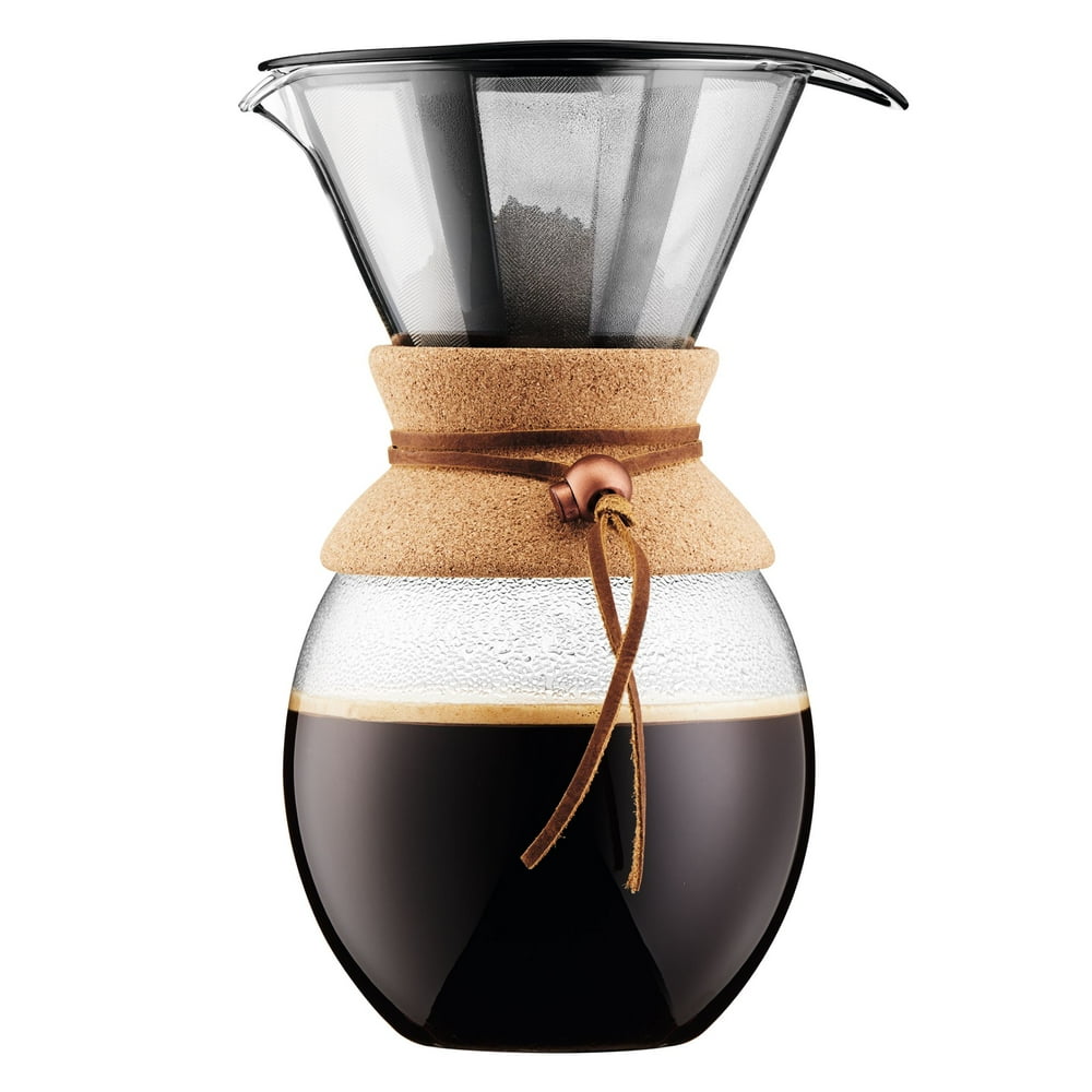 Bodum POUR OVER Coffee Maker with Permanent Filter, Cork ...