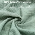 thumbnail image 4 of Baby Car Seat Cover, Caveen Muslin Infant Carseat Canopy, with Breathable Mesh Window, Universal Fit Most Car Seats, Green, 4 of 8