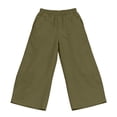 thumbnail image 4 of GUACER Womens Wide Leg Cargo Pants High Waisted Elastic Casual Trousers with Knee Detail Streetwear Fashion Pants, 4 of 7