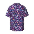 thumbnail image 2 of Haiem colorful Skull butterfly flower1 Men's Casual Shirts Short Sleeve Button Down Shirts Fashion Textured Summer Beach Shirt-3X-Large, 2 of 7