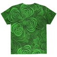 thumbnail image 2 of St Patricks Day Trippy Irish Clover Field All Over Youth T Shirt Multi YSM, 2 of 2